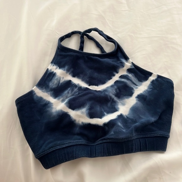 Electric & rose crop top SMALL - Picture 2 of 2
